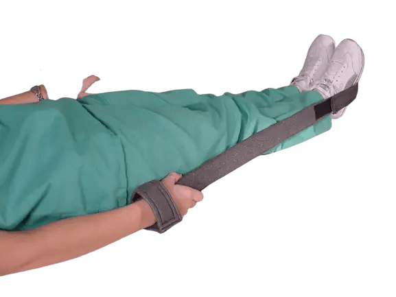 A photo of the Domico Med-Device Auto-Traction Straps in use.