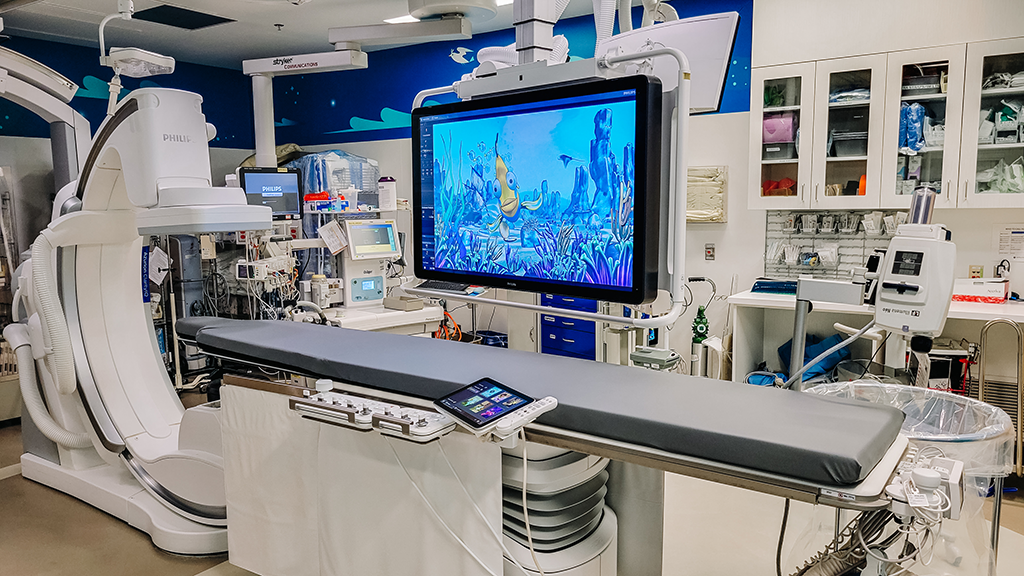 An Operating Room with AD7 Table Pad and Philips Table. 