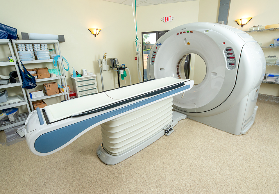 Table Pad being used for Radiology Exam on a CT Machine