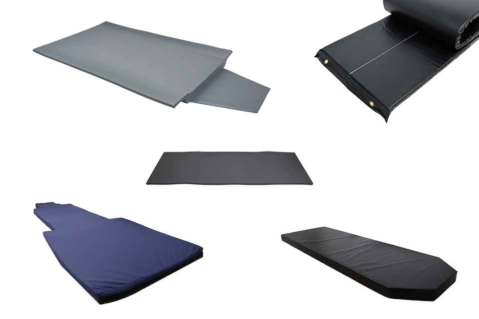 A photo of various Domico Med-Device Table pads.
