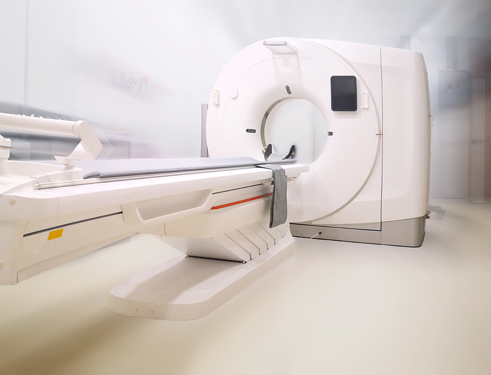A photo of a CT machine.