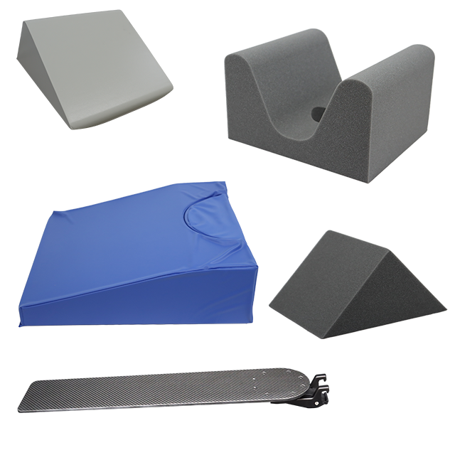 A photo of various Domico Med-Device Positioning Aids.
